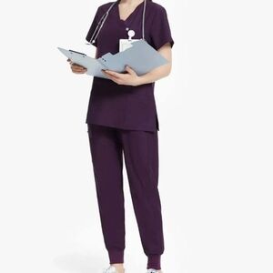 Uniforms World 309TS Scrub Medical Jogger Bottoms ( mild stretch) Set. Large
